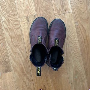 double zipper burgundy doc martens